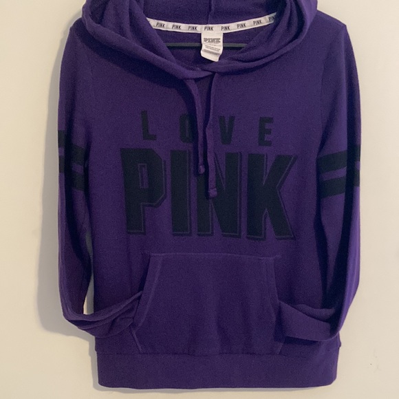 PINK Victoria’s Secret purple hoodie - Picture 2 of 7